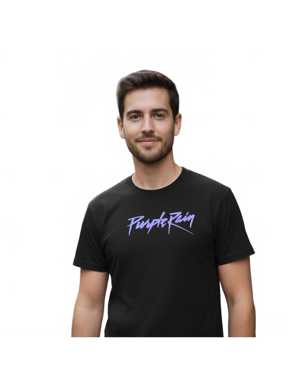 T-Shirt / Prince Purple Rain / Black / Large